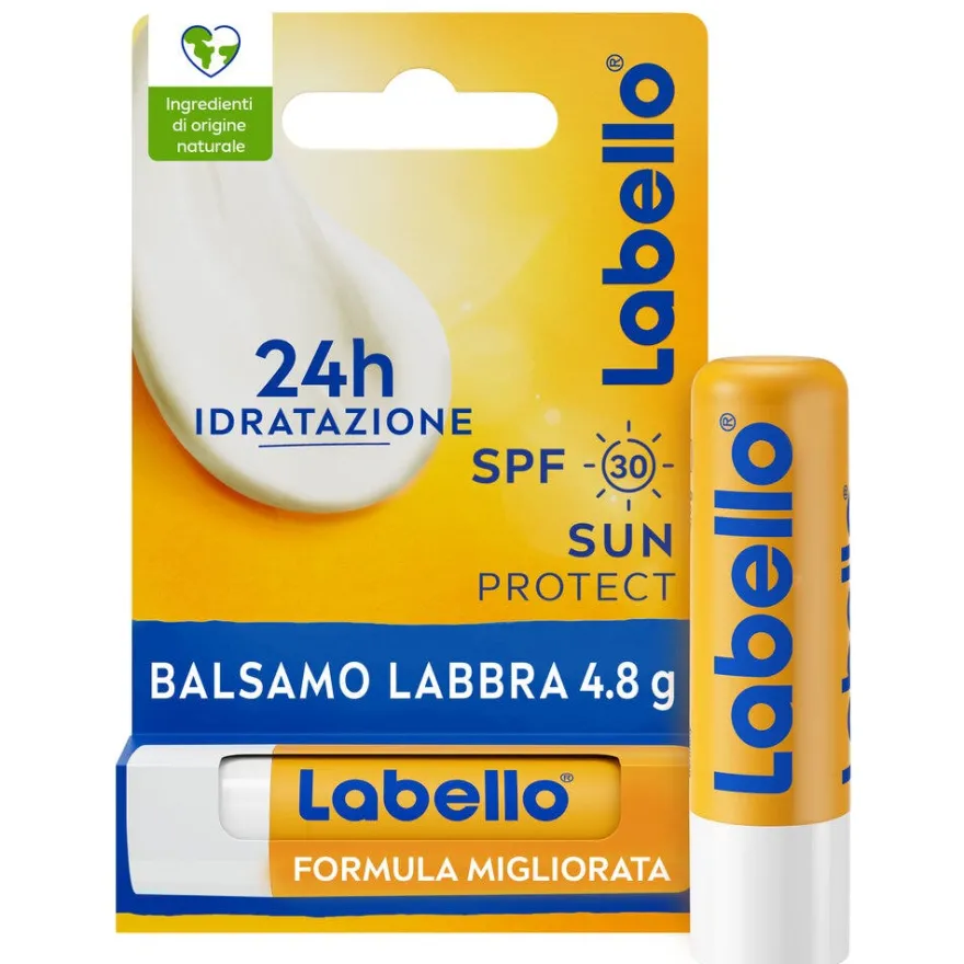 Labello Sun Protect Spf50 Burrocacao Labbra Idratante E Protettivo Con Filtri Uva/Uvb 4,8g