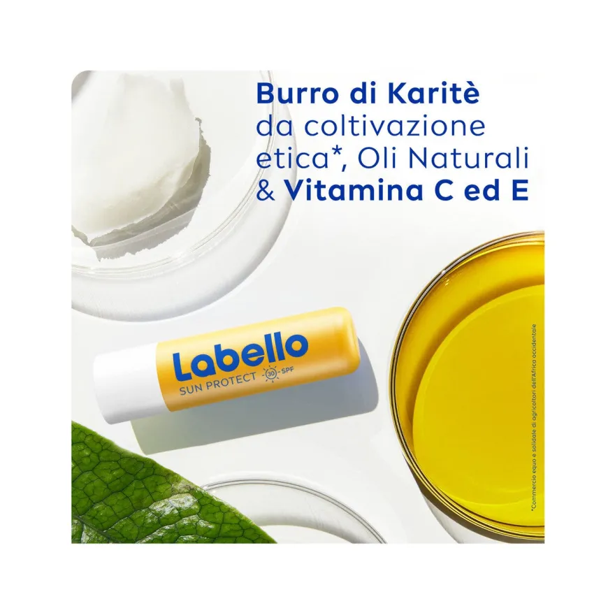 Labello Sun Protect Spf50 Burrocacao Labbra Idratante E Protettivo Con Filtri Uva/Uvb 4,8g