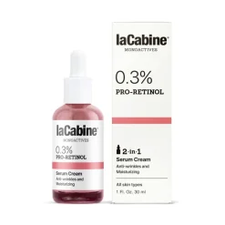 LaCabine 0.3% Pro-Retinol Tecnologia 2 in 1 Siero+Crema Viso Rigenerazione Cellulare 30ml