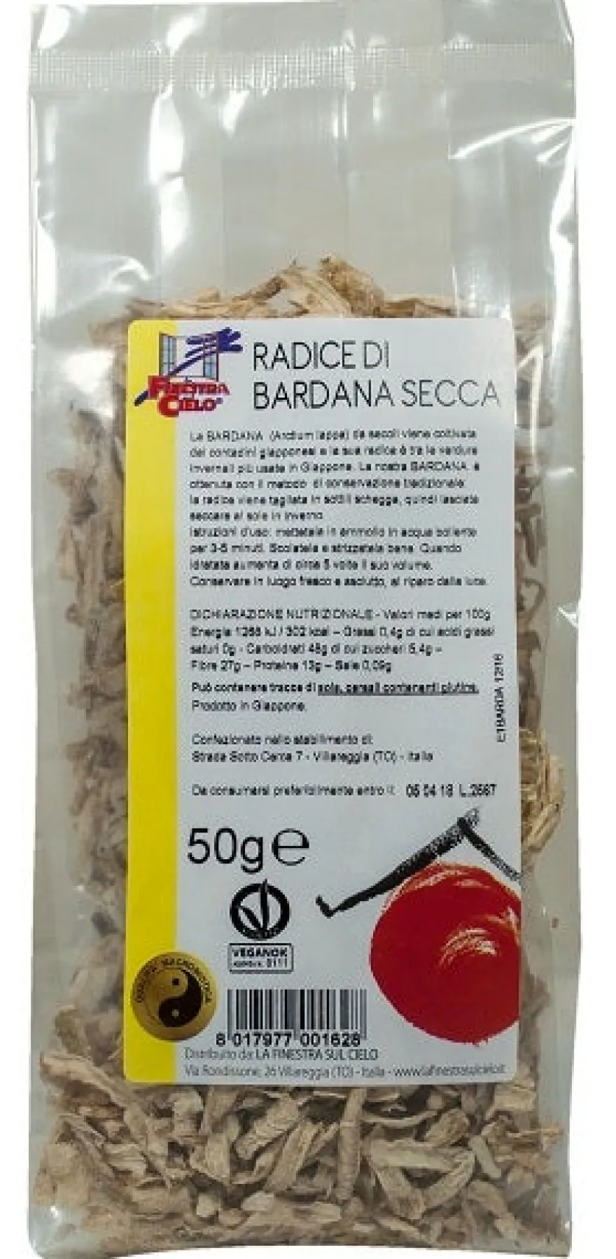 La Finestra Sul Cielo Bardana Radice Secca 50g