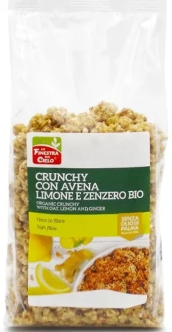 La Finestra sul Cielo Crunchy Avena/Limone/Zenzero Bio 375 g