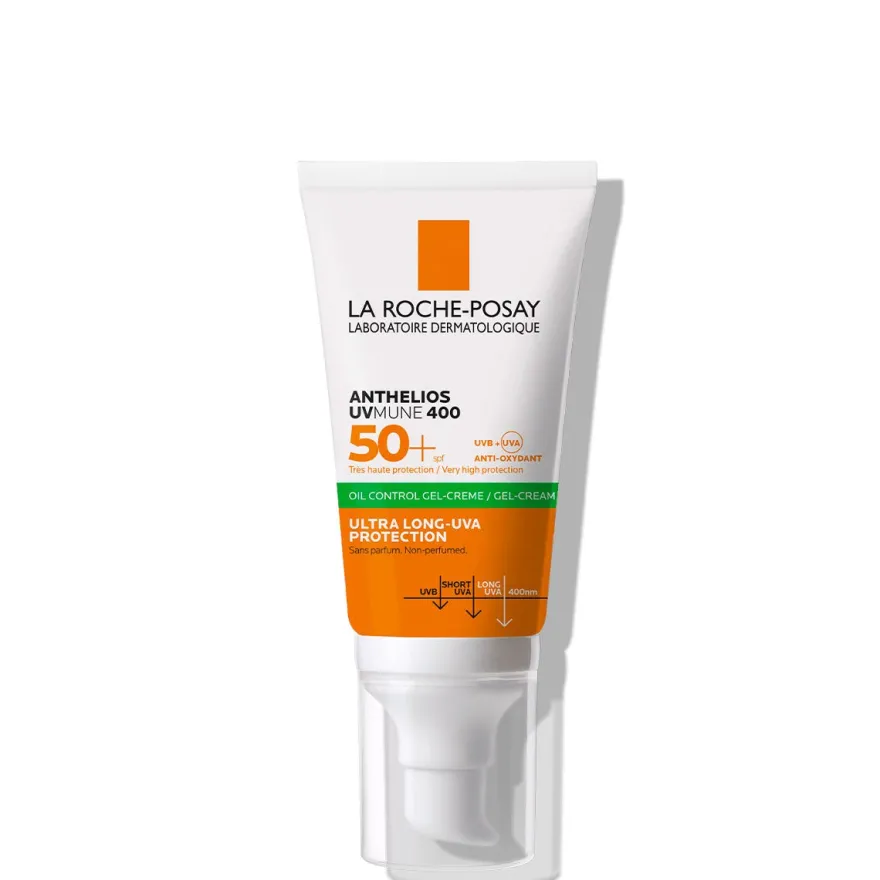 La Roche-Posay Anthelios Gel Crema Solare Viso Tocco Secco Anti-lucidità 50 ml SPF50+