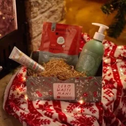 La Saponaria Cofanetto Crema Mani e Unghie + Sapone Mani In Polvere + Dispenser
