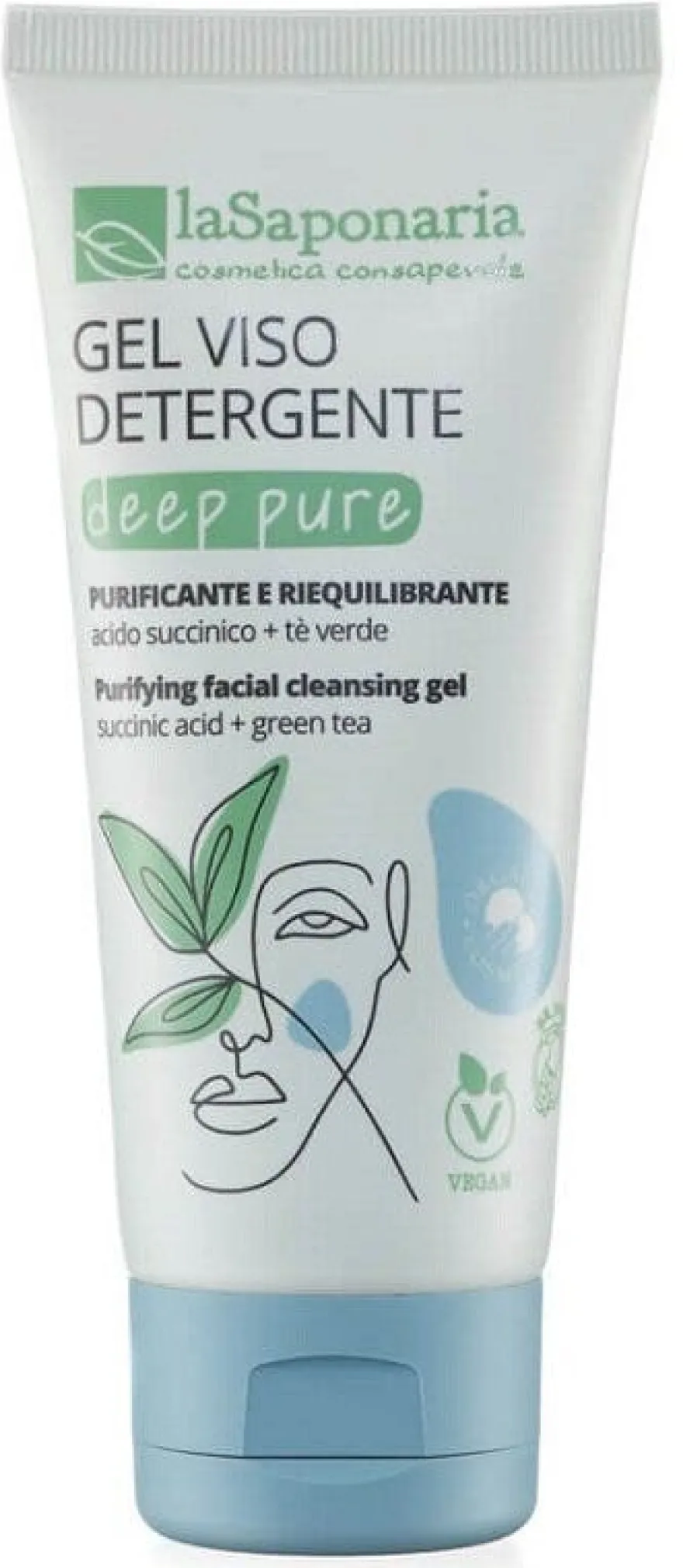 La Saponaria Deep Pure Gel Detergente Viso 100ml