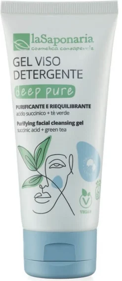 La Saponaria Deep Pure Gel Detergente Viso 100ml