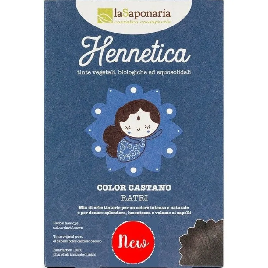 La Saponaria Hennetica Tinta Vegetale Castano Scuro Ratri