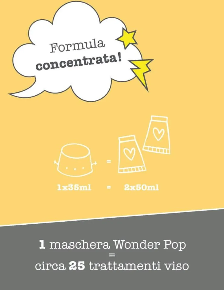 La Saponaria Wonder Pop Bye Bye Impurità Maschera Viso Purificante 35ml