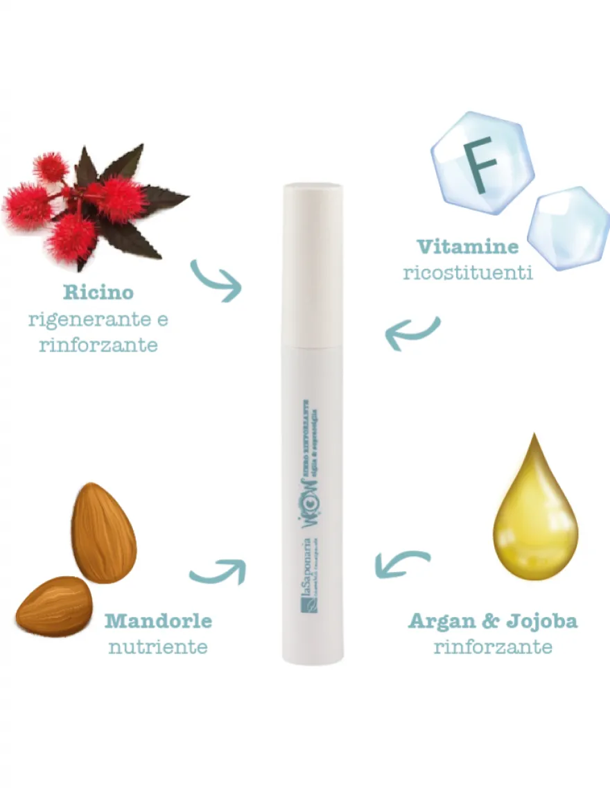 La Saponaria Wow Siero Rinforzante Ciglia/Sopracciglia 10ml