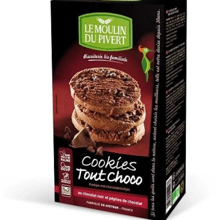 Le Mouline Du Pivert Cookies Al Cacao Con Pepite Di Cioccolato Bio 175g