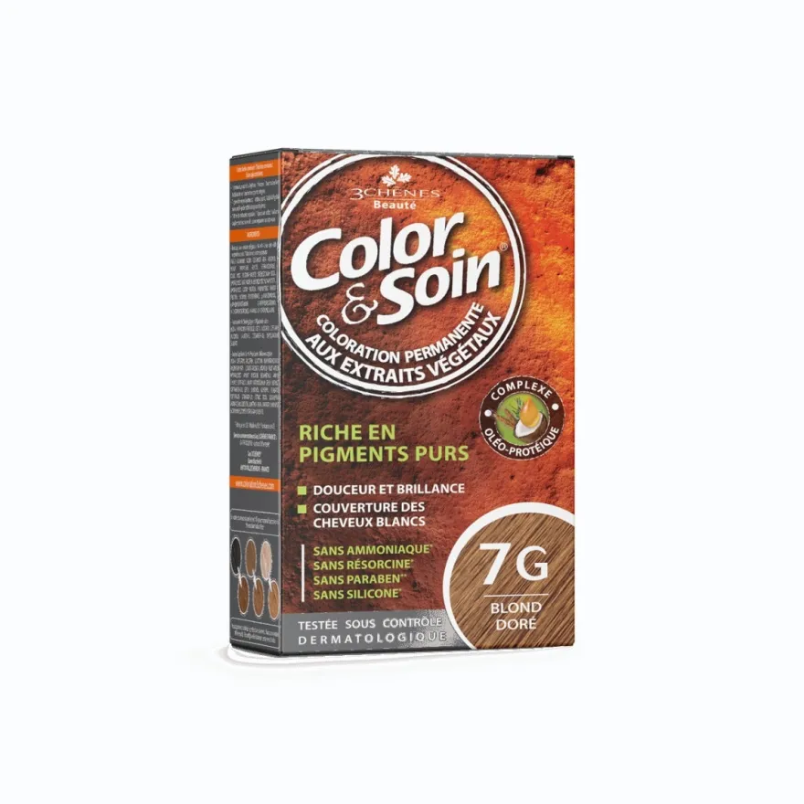Les 3 Chenes Color & Soin Kit Tinta Capelli 7G Biondo Dorato