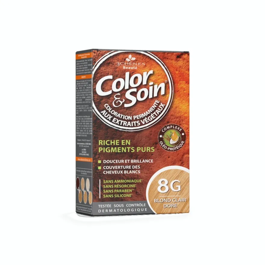 Les 3 Chenes Color & Soin Kit Tinta Capelli 8G Biondo Sabbia Dorato