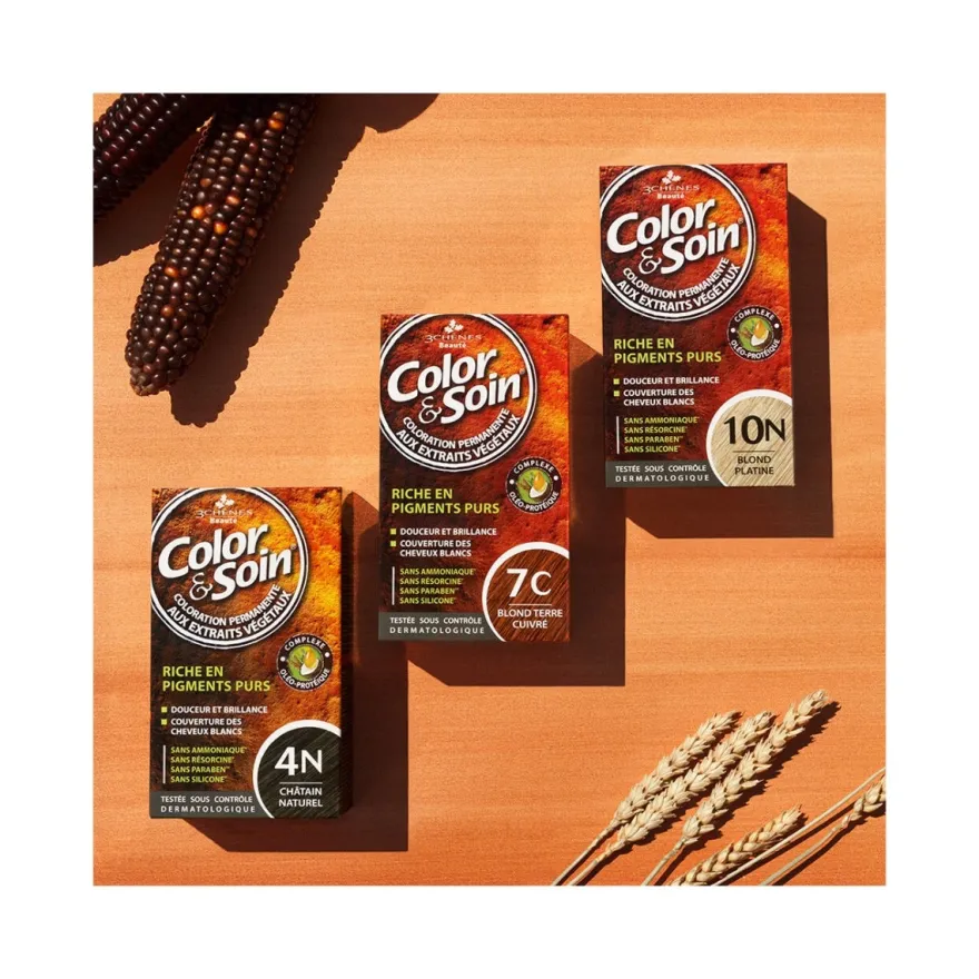 Les 3 Chenes Color & Soin Kit Tinta Capelli 8G Biondo Sabbia Dorato