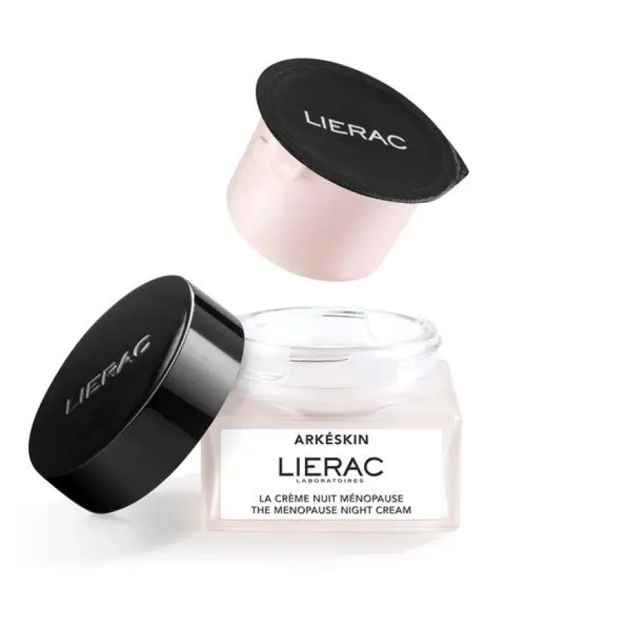 Lierac Arkeskin Ricarica Crema Viso Notte Nutriente Rimpolpante Per Pelli In Menopausa 50ml