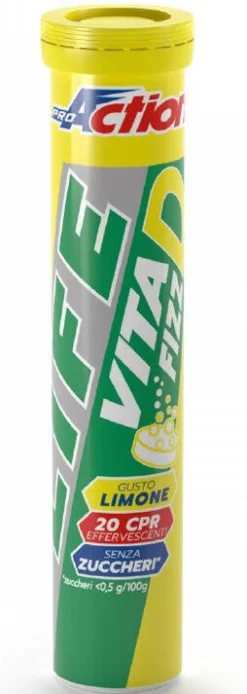 LIFE VITA D FIZZ LEMON 20CPR