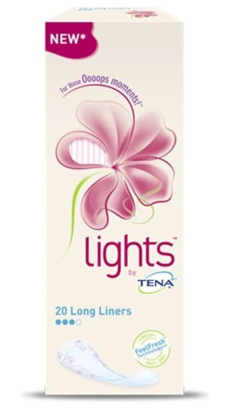 Lights By Tena Long Proteggi-Slip 20 Pezzi
