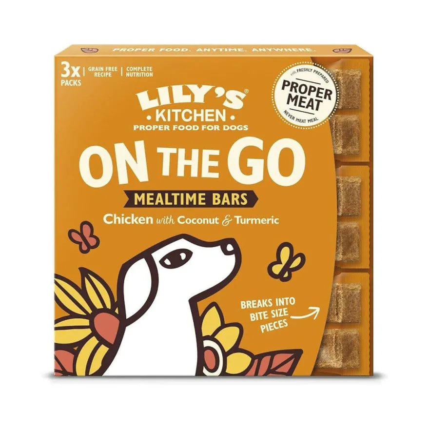 Lily's Kitchen Chicken On the Go Bars Adult Dog 3x40g