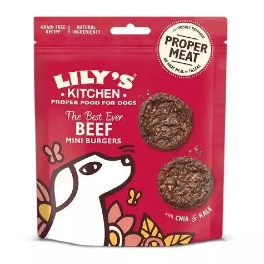 Lily's Kitchen The Best Ever Beef Mini Burgers Snacks Dog 70g