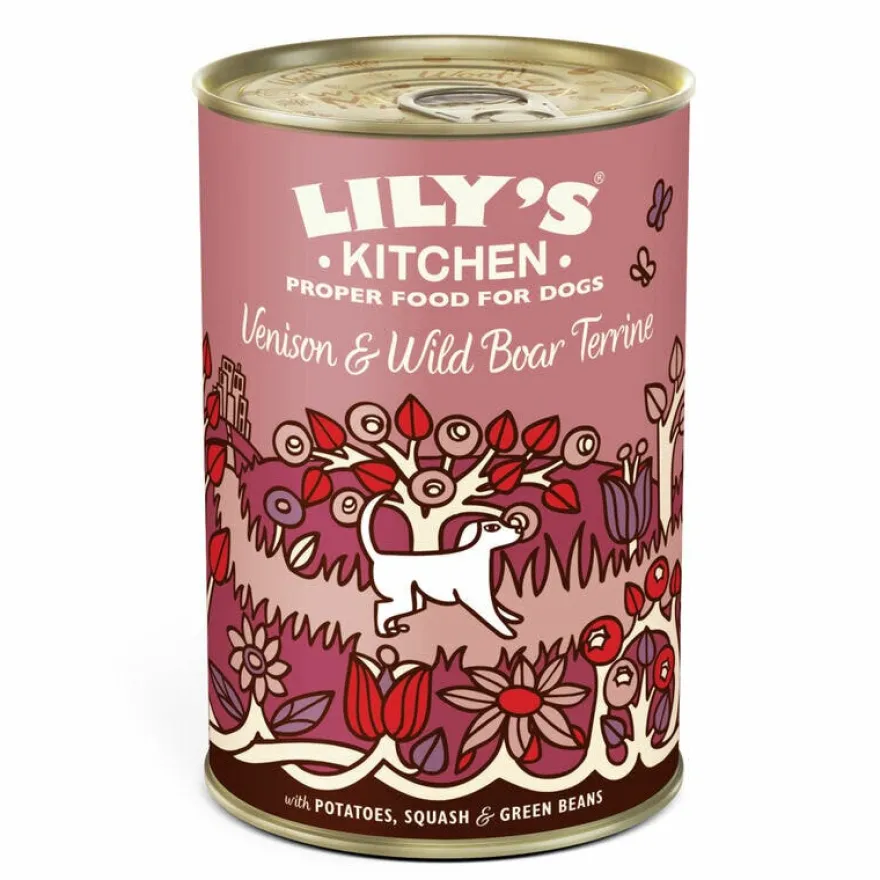 Lily's Kitchen Venison & Wild Boar Terrine Adult Dog 400g