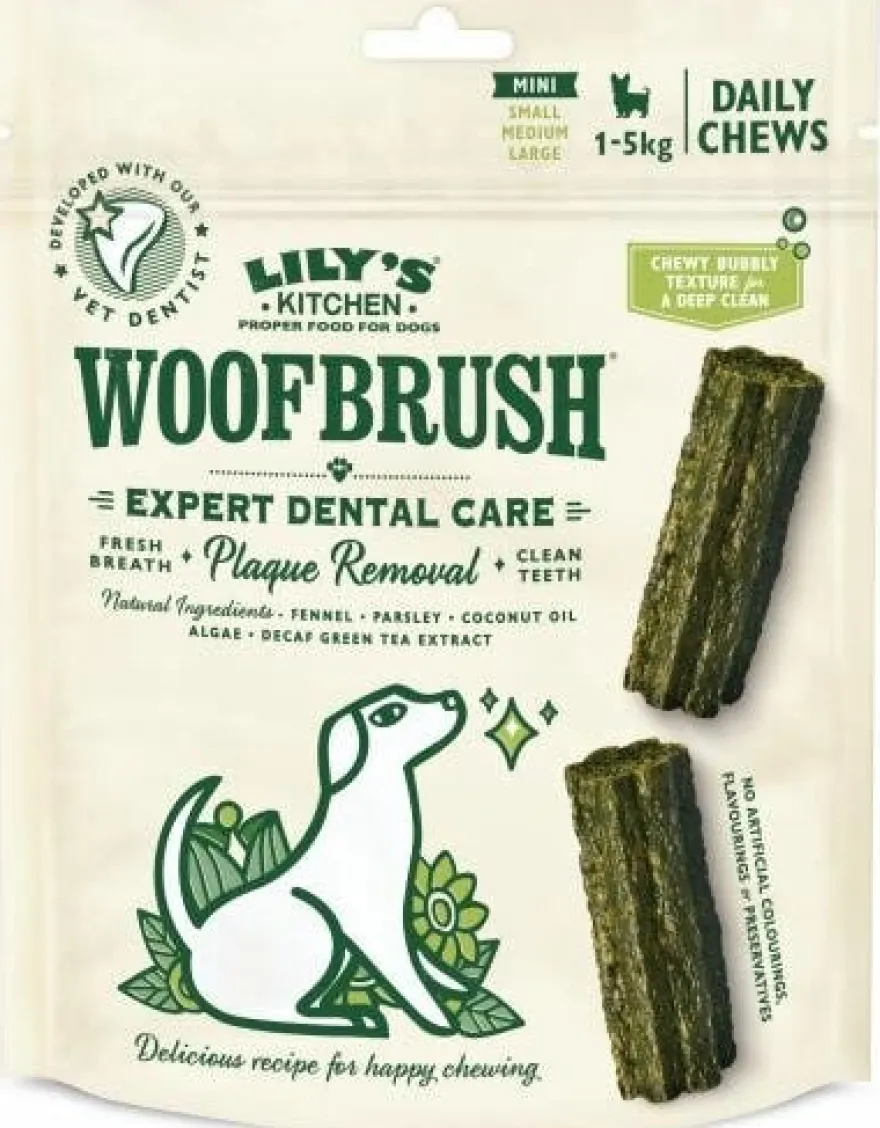 Lily's Kitchen Woofbrush Natural Dental Chew Mini Multipack 10x13g