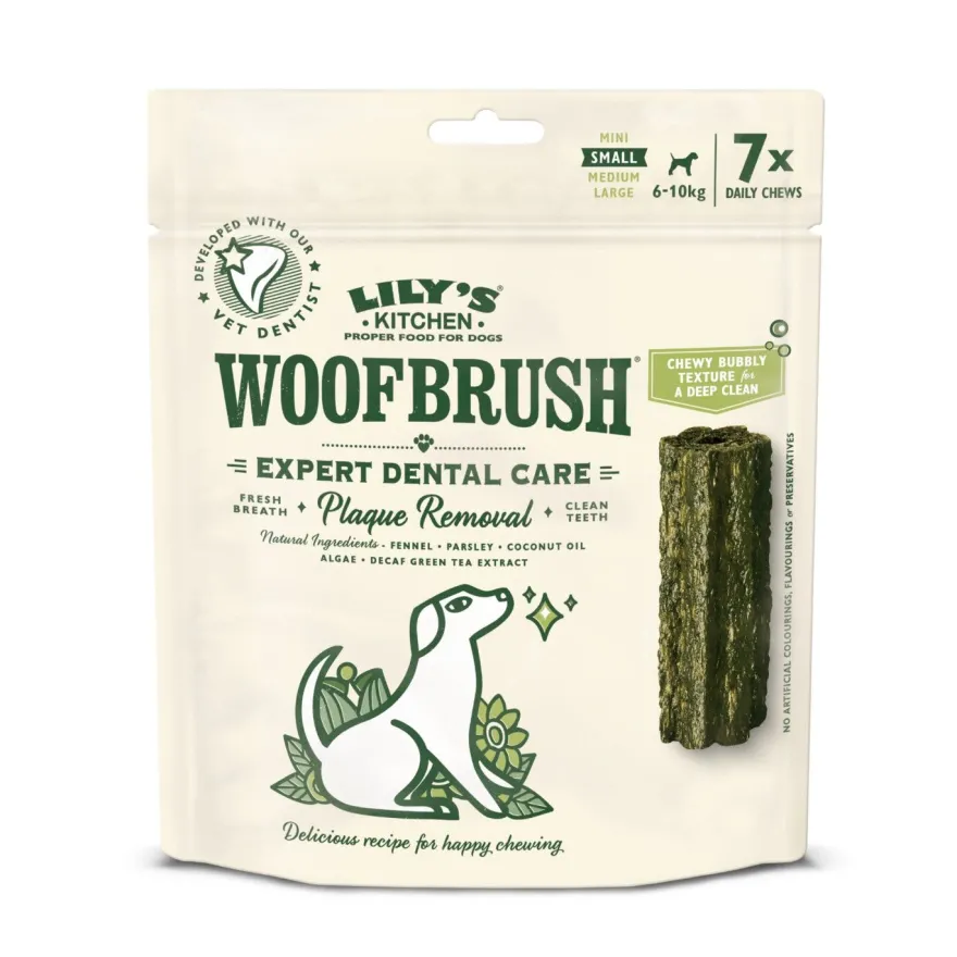 Lily's Kitchen Woofbrush Natural Dental Chew Small Multipack Dog 7x22g