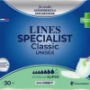 Lines Specialist Classic Pannolone Sagomato Unisex Super 30 Pezzi