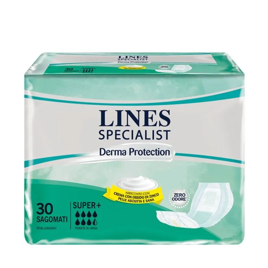 Lines Specialist Derma Protection Pannoloni Sagomati Unisex Super+ 30 Pezzi