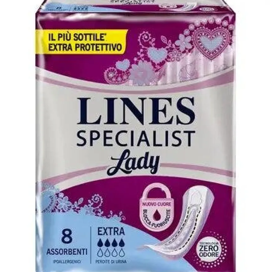 Lines Specialist Lady Assorbenti Incontinenza Extra 8 Pezzi