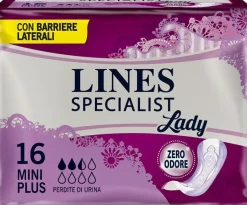 Lines Specialist Lady Assorbenti Incontinenza Mini Plus 16 Pezzi