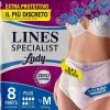 Lines Specialist Lady Pants Plus Mutandina Incontinenza Taglia M 8 Pezzi