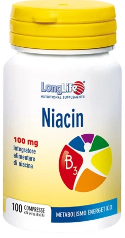 Longlife Niacin 100mg 100 Compresse