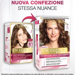 L'Oréal Paris Excellence Tinta Capelli 6 Biondo Scuro 1 Pezzo