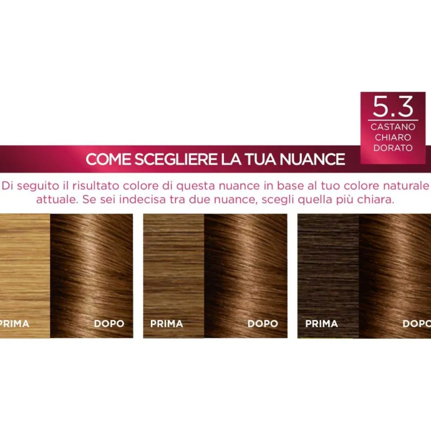 L'Oréal Paris Excellence Tinta Capelli 5.3 Castano Chiaro Dorato 1 Pezzo