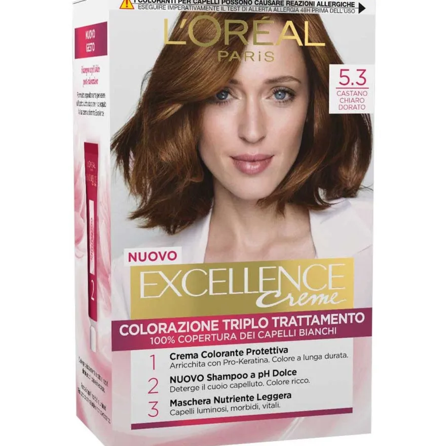 L'Oréal Paris Excellence Tinta Capelli 5.3 Castano Chiaro Dorato 1 Pezzo