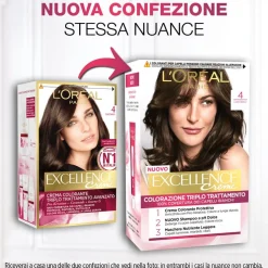 L'Oréal Paris Excellence Tinta Capelli 04 Castano 1 Pezzo