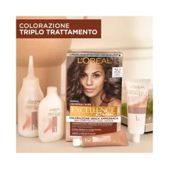 L'Oréal Paris Kit Excellence Universal Nude Colorazione Permanente 5U Castano Chiaro Universale