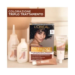 L'Oréal Paris Kit Excellence Universal Nude Colorazione Permanente 1U Nero Universale