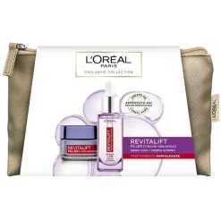 L'Oréal Paris Kit Trattamento Rimpolpante Revitalift Filler Giorno 50ml+Revitalift Filler Siero Viso 30ml