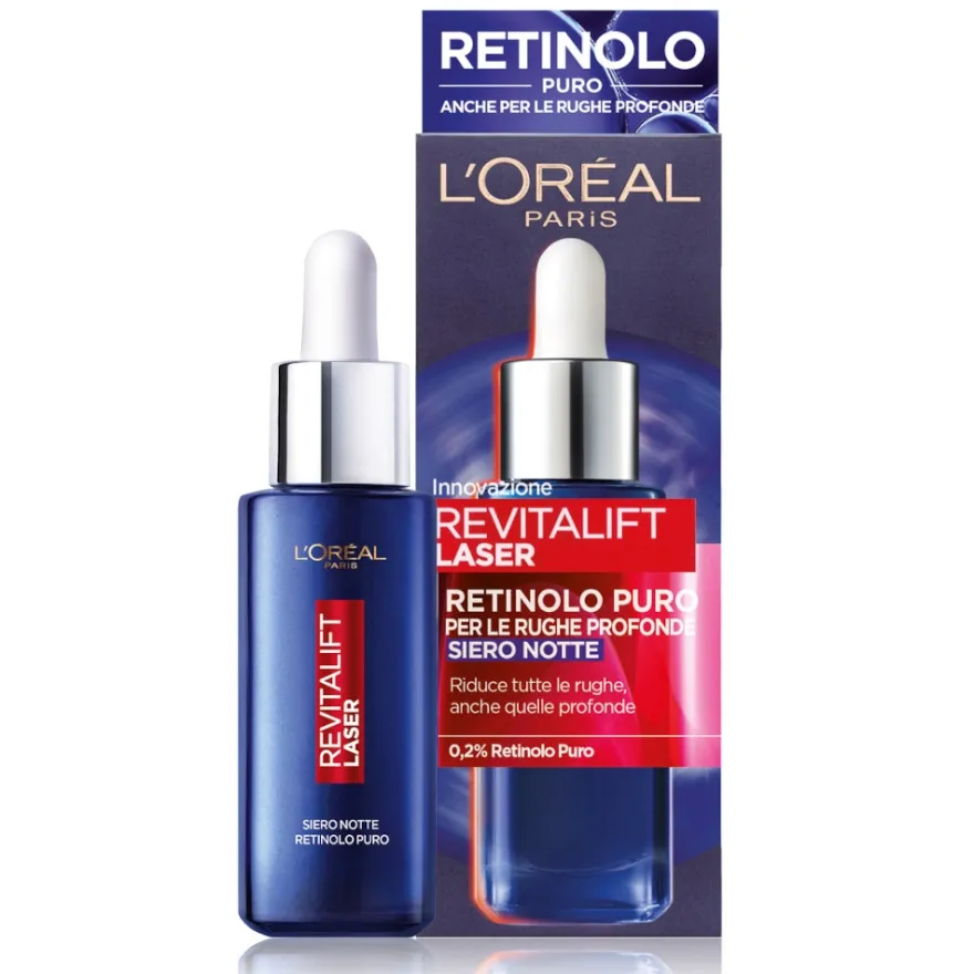 L'Oréal Paris Revitalife Siero Notte Antirughe Retinolo Puro 30ml
