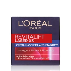 L'Oréal Paris Revitalift Laser X3 Crema Viso Notte Antirughe 50ml