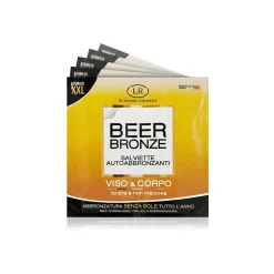 LR Wonder Company Beer Bronze Salviette Autoabbronzanti 1 Pezzo