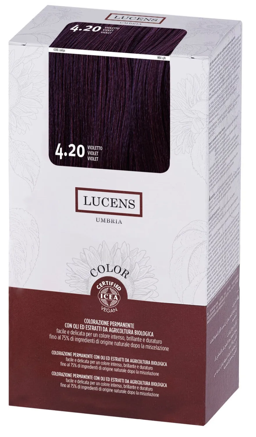 Lucens Umbria Tinta Colorata 4.2 Violetto 135ml