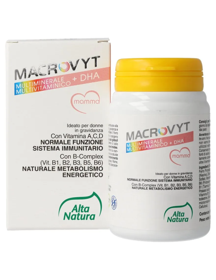 Macrovyt Multivitaminico + DHA Dolce Mamma 60 Capsule 500mg