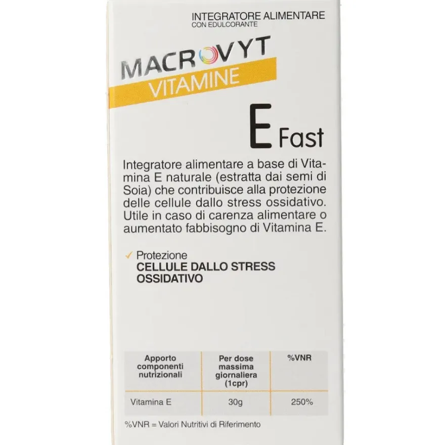 Macrovyt Vitamina E Fast 40 Compresse
