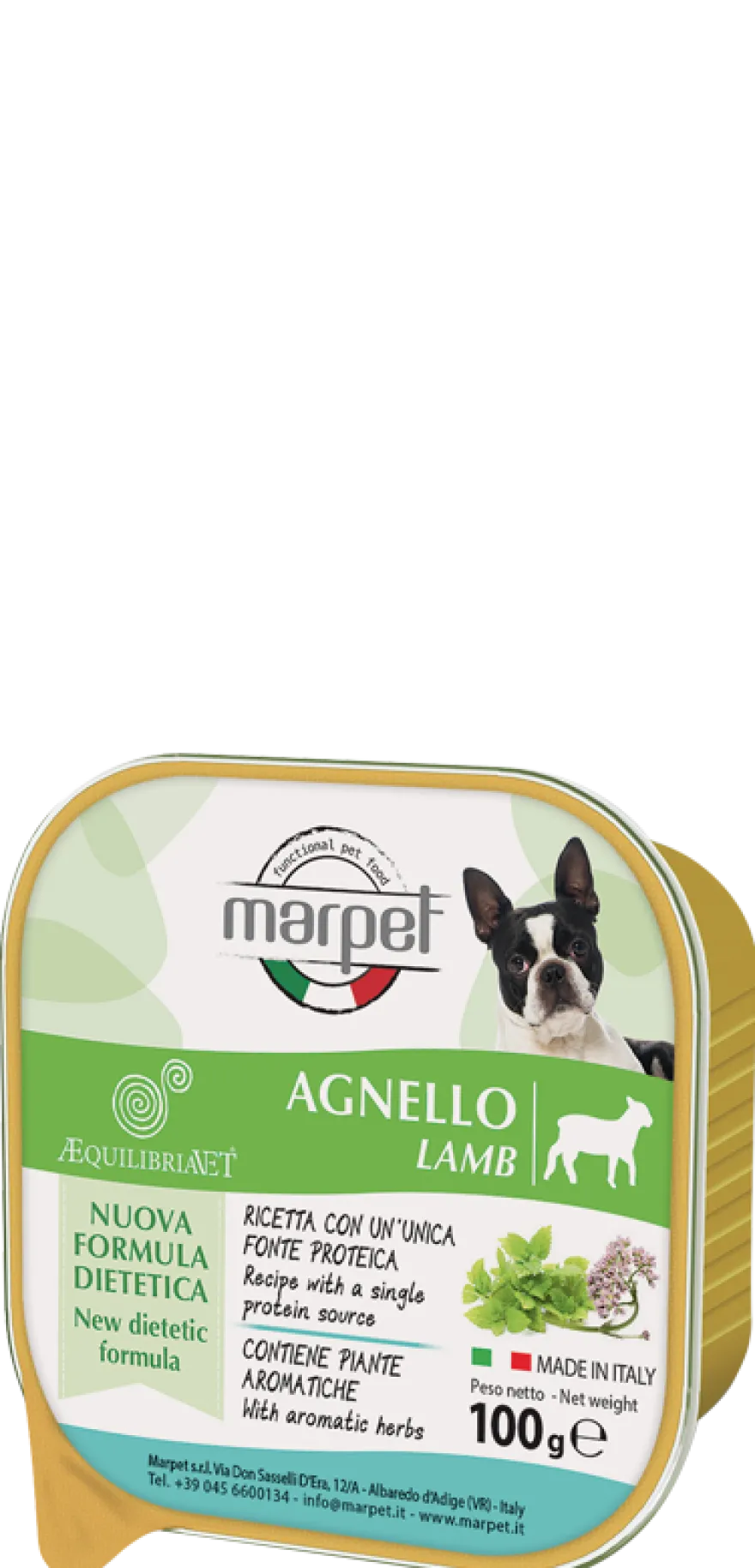 Marpet Aequilibriavet Agnello Cibo Umido Per Cani Adulti Vaschetta 100g
