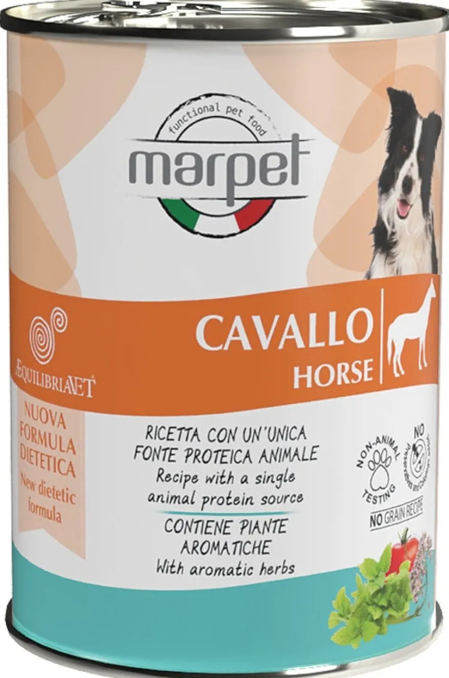 Marpet Aequilibriavet Dog Cavallo Cibo Umido Per Cani Adulti Scatoletta 400g
