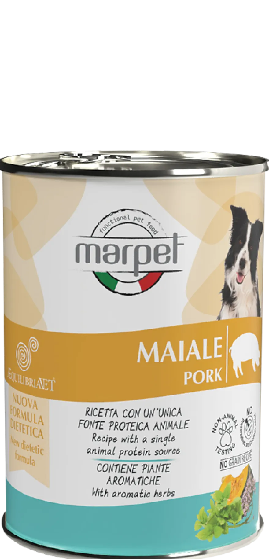 Marpet Aequilibriavet Dog Maiale Cibo Umido Per Cani Adulti Scatoletta 400g