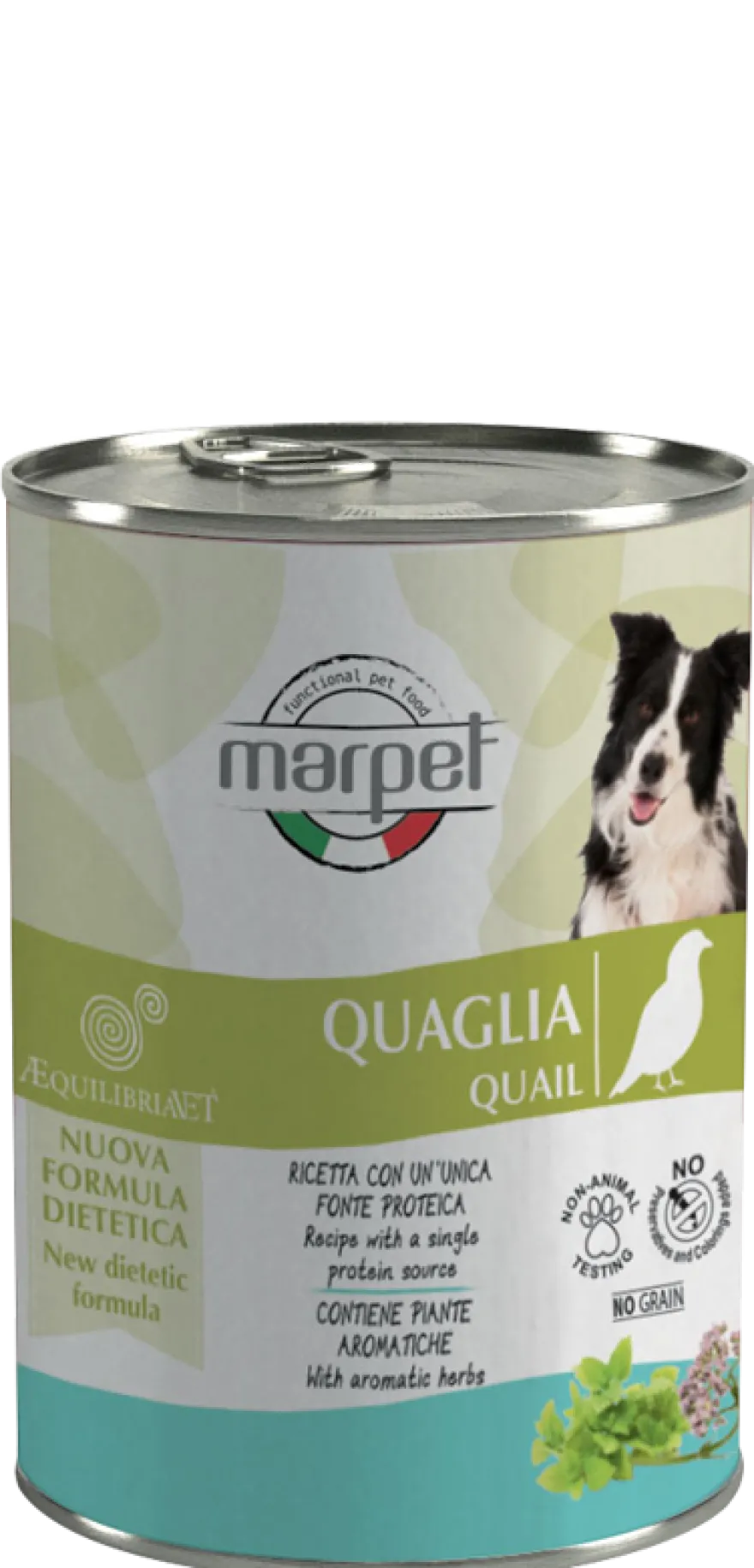 Marpet Aequilibriavet Dog Quaglia Cibo Umido Per Cani Adulti Scatoletta 400g