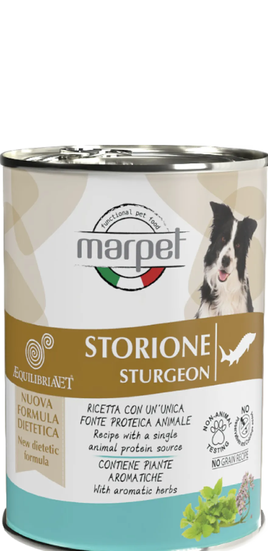 Marpet Aequilibriavet Dog Storione Cibo Umido Per Cani Adulti Scatoletta 400g