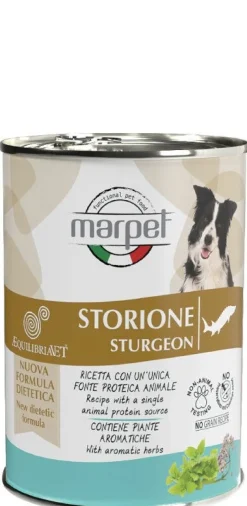 Marpet Aequilibriavet Dog Storione Cibo Umido Per Cani Adulti Scatoletta 400g