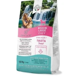 Marpet Aequilibriavet Low Grain Trota Cibo Secco Per Cani Adulti Taglia Medium Large Sacco 1,5Kg